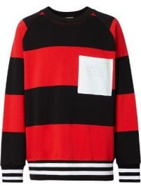 Rugby Stripe Cotton Sweatshirt at Farfetch